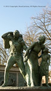Artist: Sergio Comacchio Free-standing sculpture, bronze, 2000. Il Giardino, Vancouver